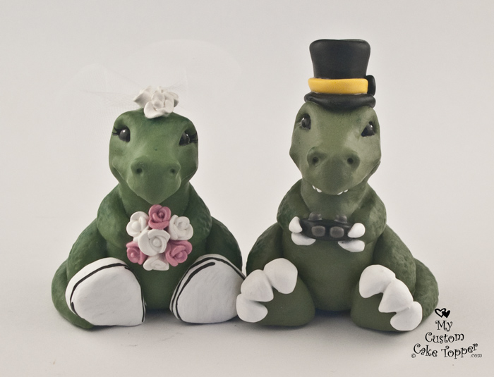 Dinosaurs T Rex Gaming My Custom Cake  Topper 