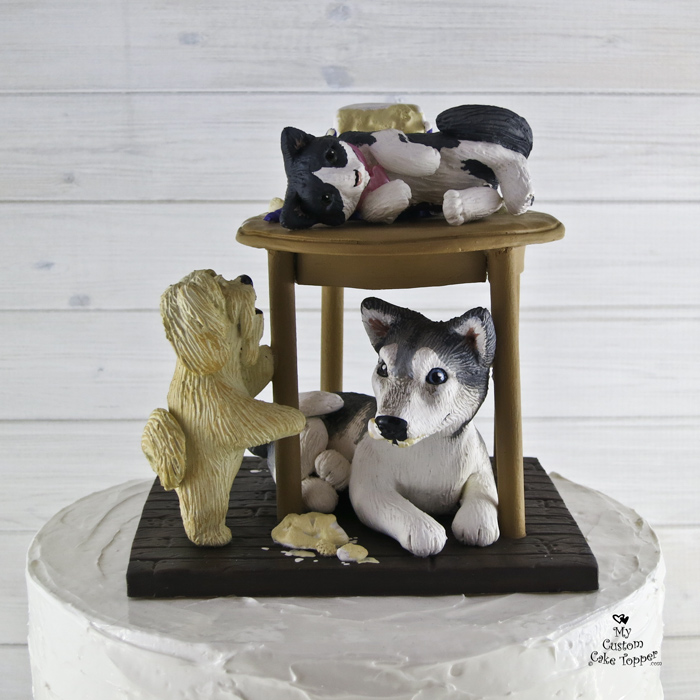 Dog Wedding  Cake  Toppers  My Custom Cake  Topper 